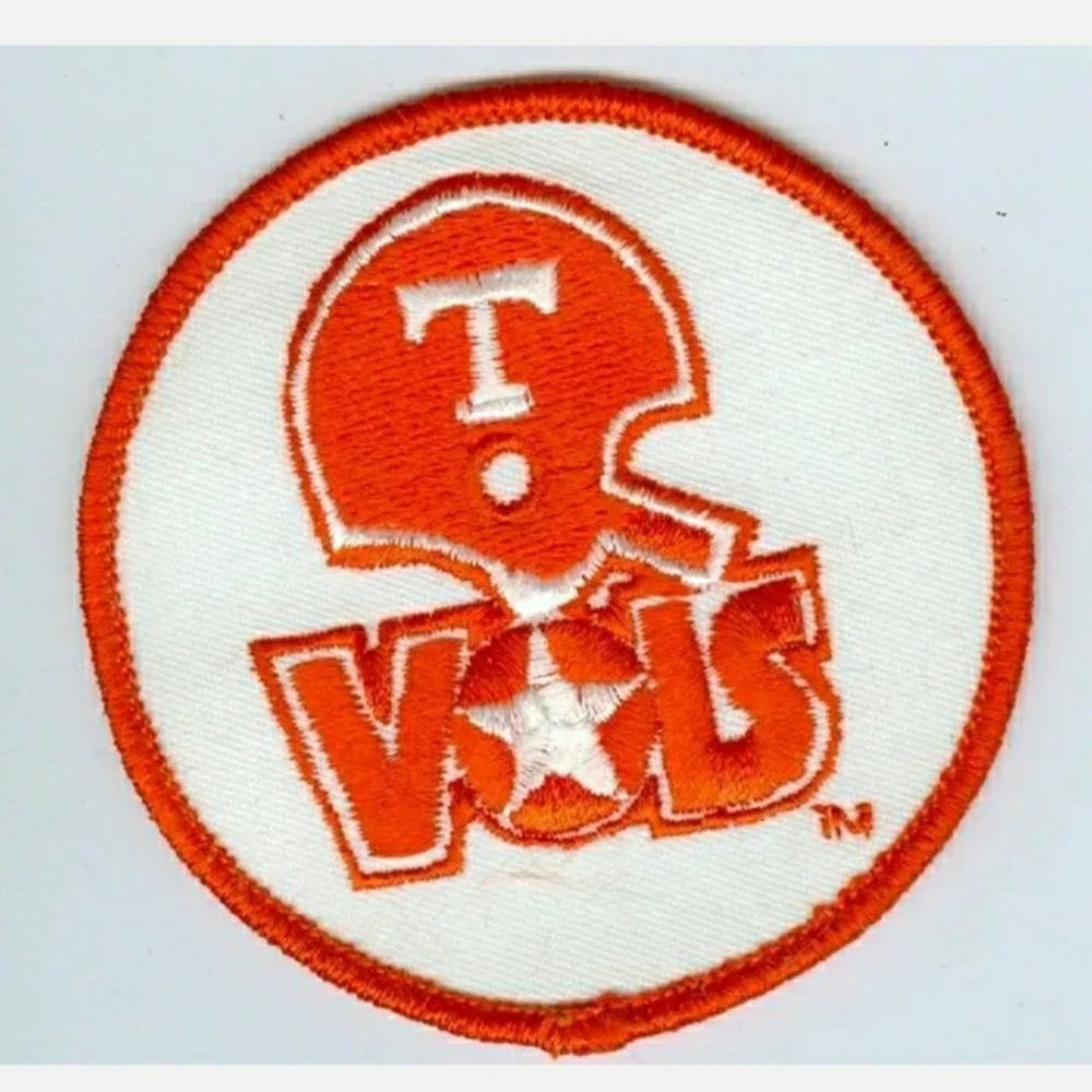 10 1980s University of Tennessee Volunteers  3 inch Embroidered Iron-On Patch